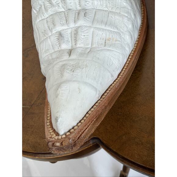 Rebelde Black White Alligator Western Boots Caiman Skin Mens 11.5 Mexico main image 16